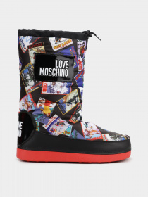 Ботинки и сапоги Love Moschino модель 1211201_чорний комб. Фото