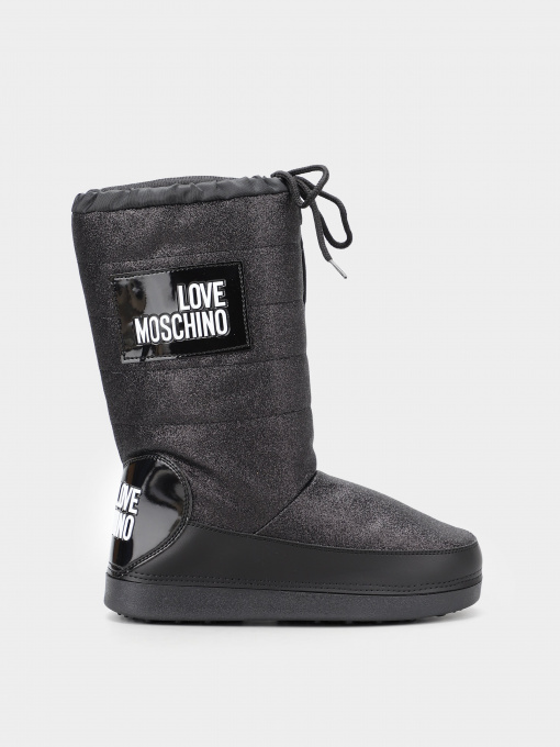 Ботинки и сапоги Love Moschino модель 1211202_чорний з білим Фото