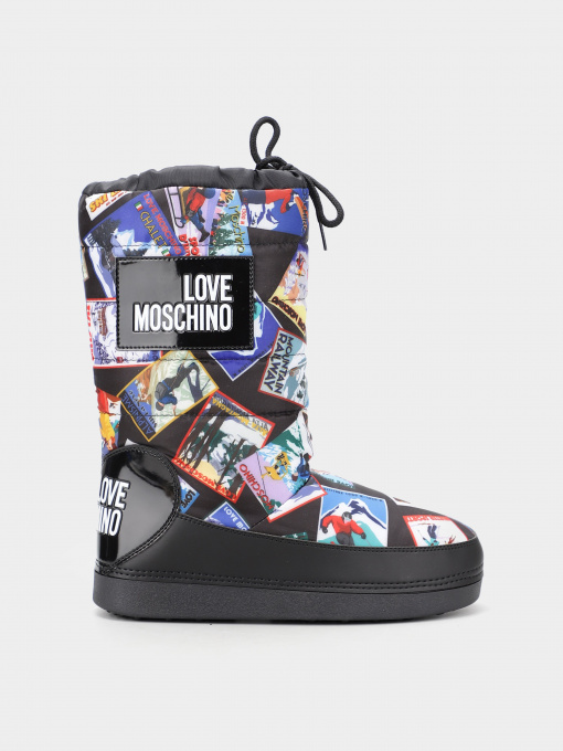 Ботинки и сапоги Love Moschino модель 1211203_чорний комб. Фото