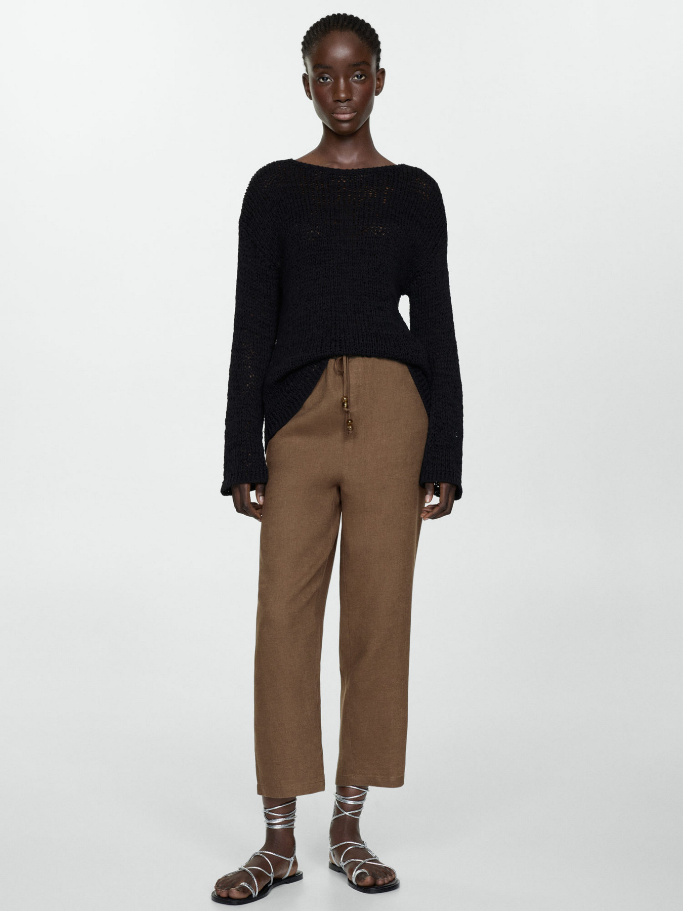 Штани MANGO Linen модель 67075724_34 Фото