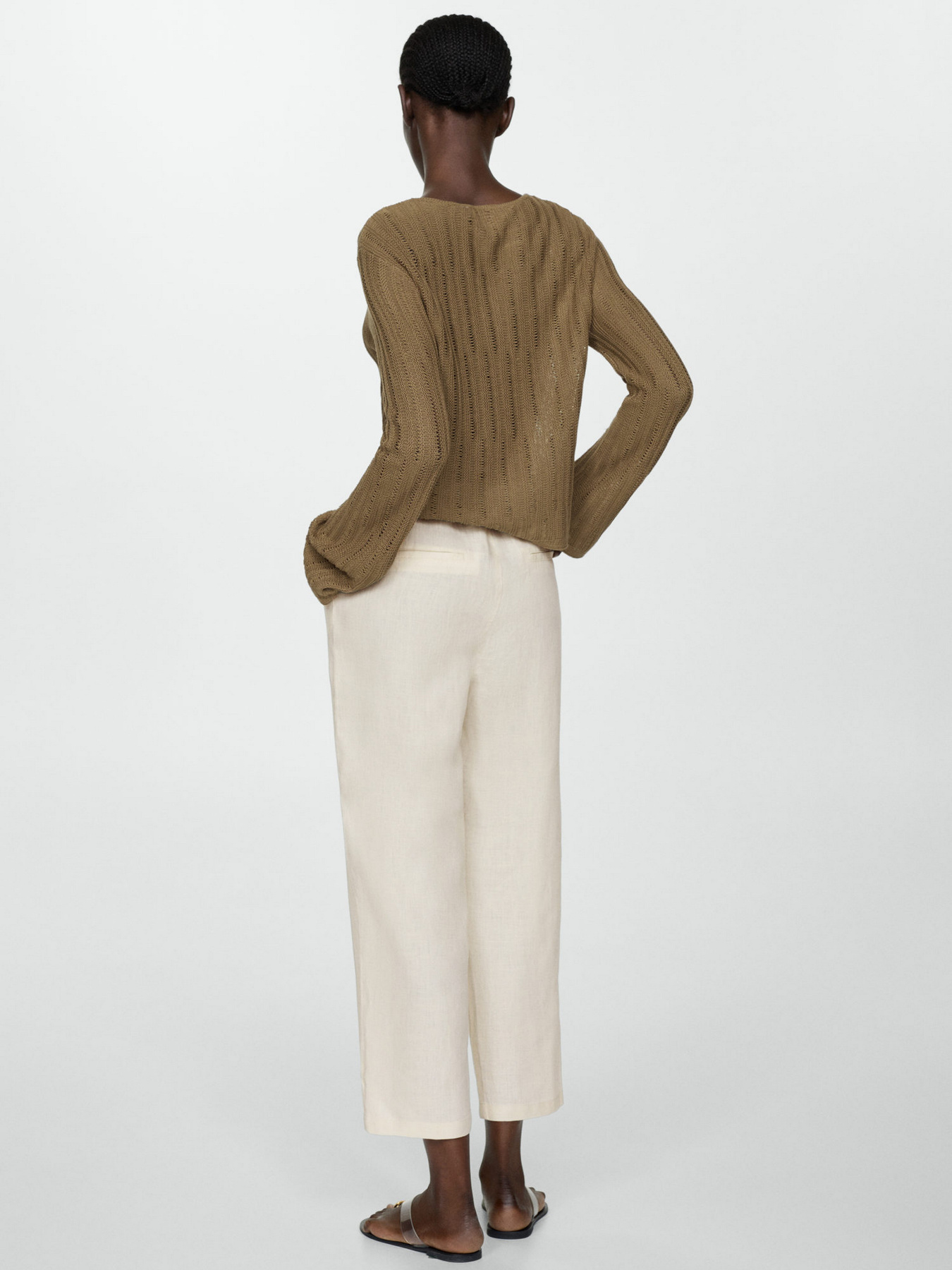 Штани MANGO LINEN модель 67075724_5 Штани MANGO LINEN модель 67075724_5 Фото