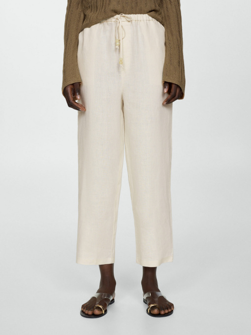 Штани MANGO LINEN модель 67075724_5 Фото