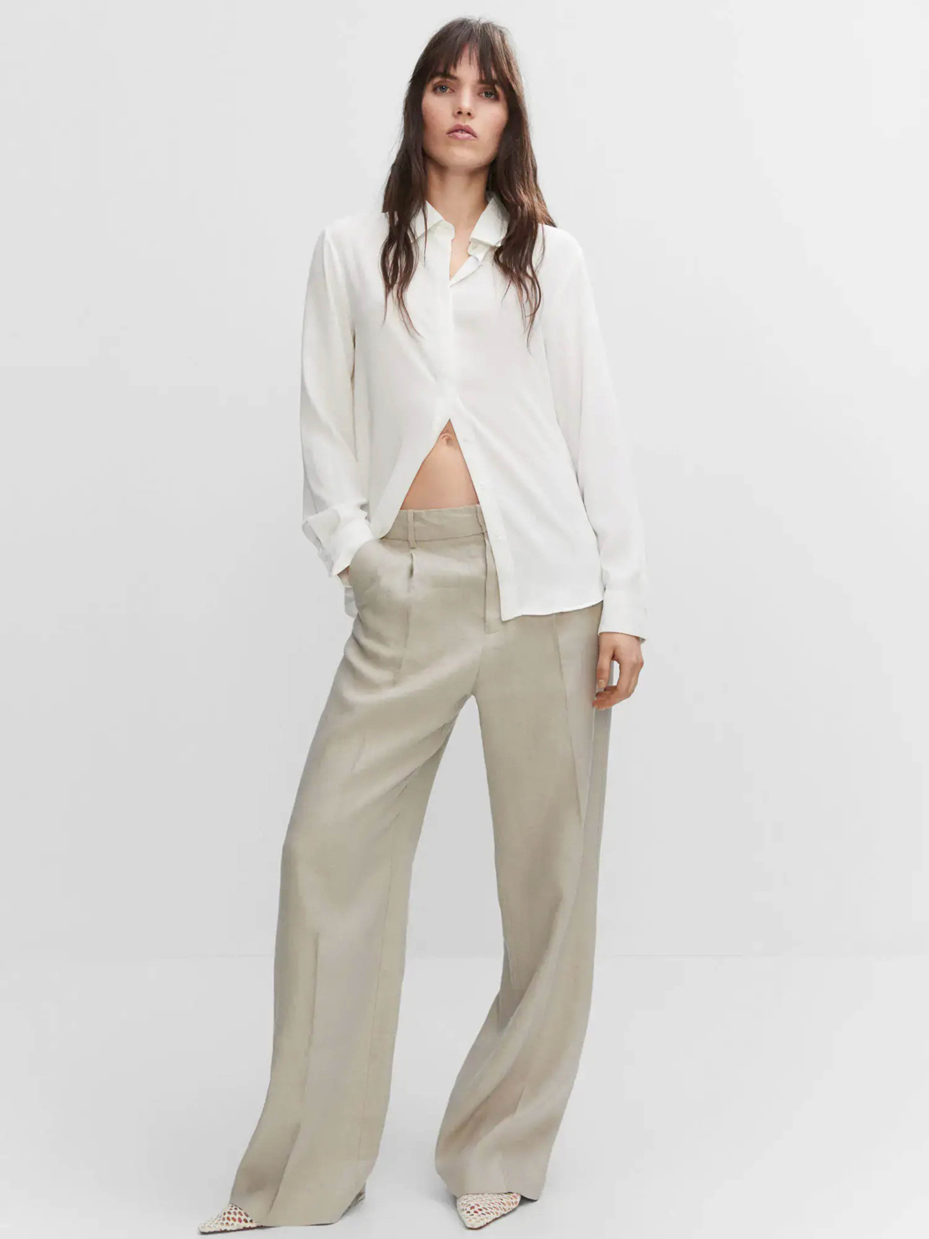 Рубашки MANGO Basic модель 57029404_2 Фото