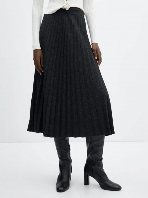 Юбки MANGO Pleat модель 57058271_99 Фото