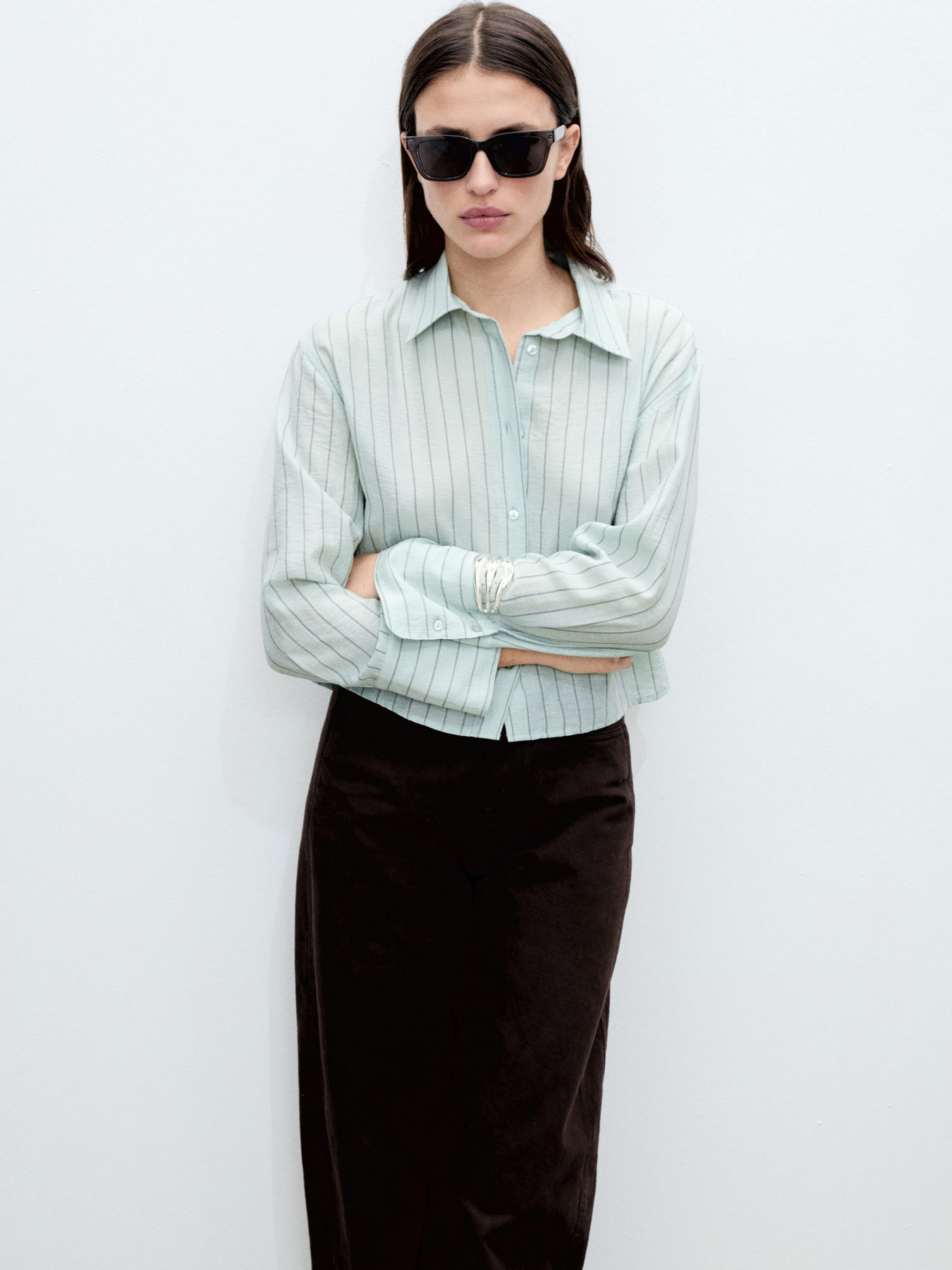 Сорочки MANGO BADAL модель 87025750_43 Фото