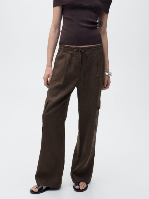 Штани MANGO OLIVE модель 87059063_30 Фото