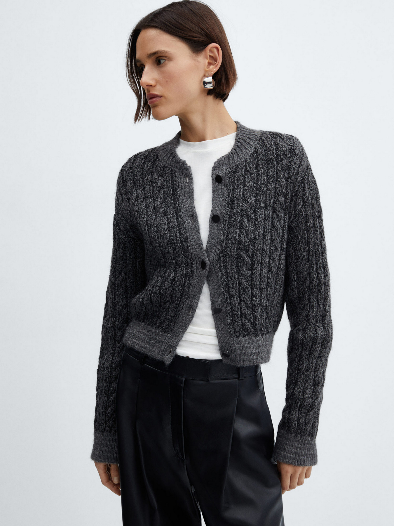 Светри та кардигани MANGO Griz модель 67050480_96 Фото