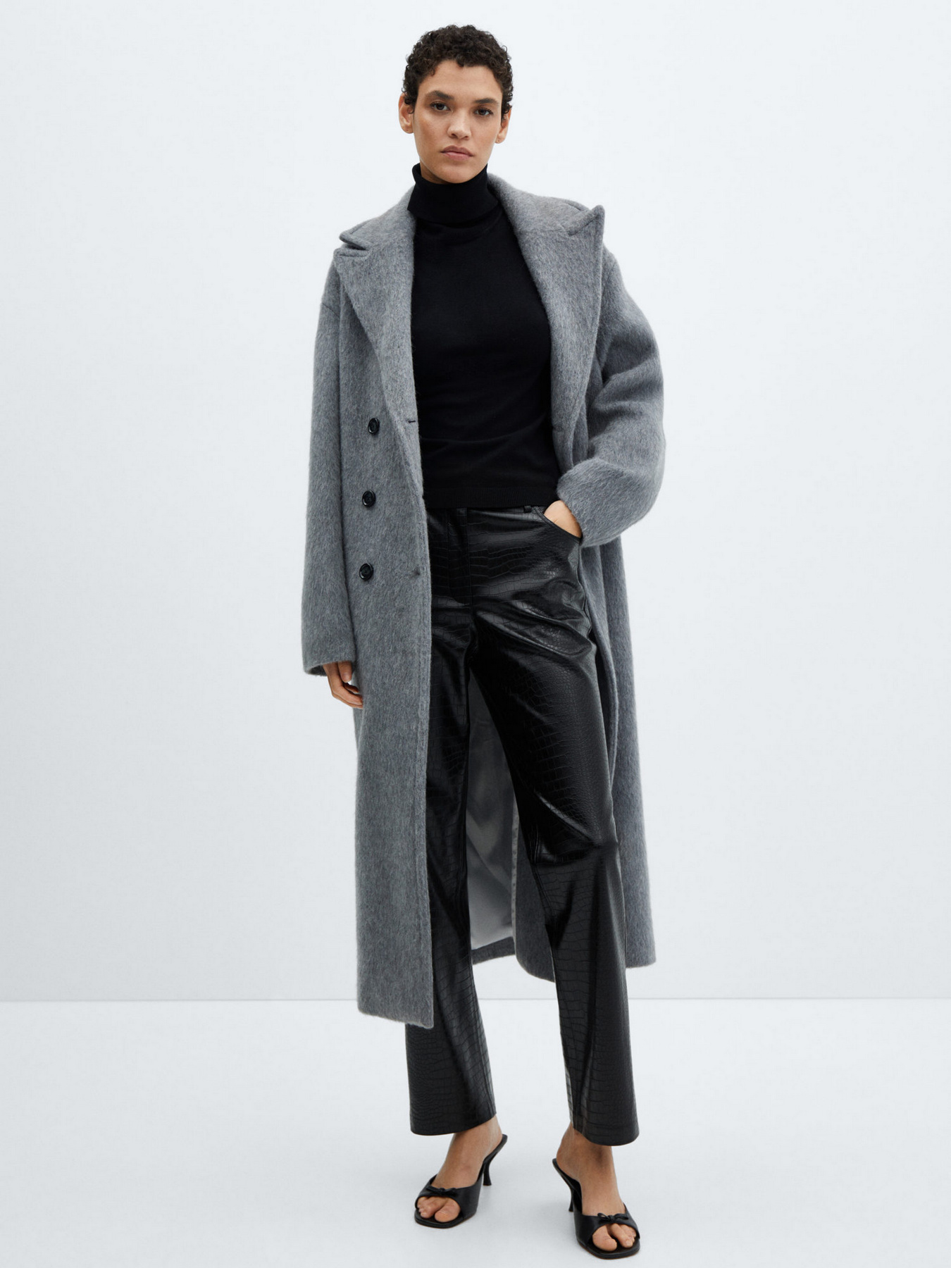 Штани MANGO Croco модель 67090468_99 Штани MANGO Croco модель 67090468_99 Фото