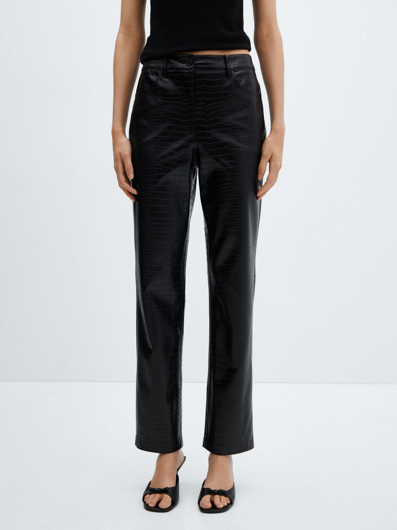 Штани MANGO Croco модель 67090468_99 Штани MANGO Croco модель 67090468_99 Фото
