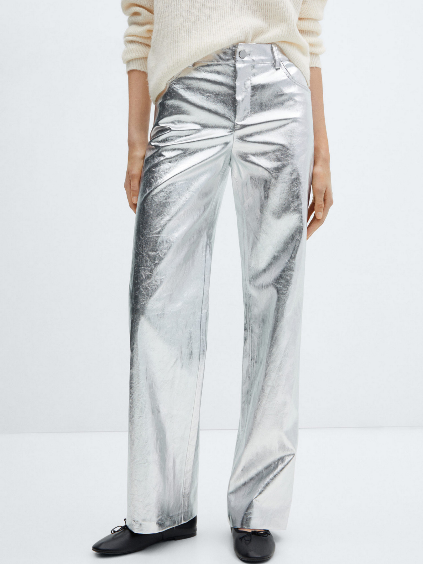 Штани MANGO Silver2 модель 67091505_PL Штани MANGO Silver2 модель 67091505_PL Фото