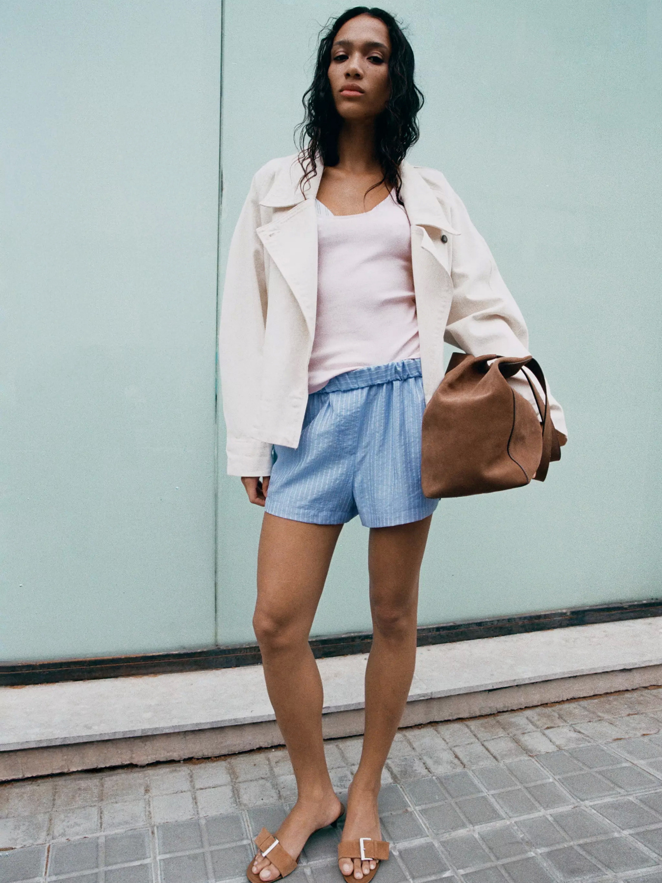 Шорты MANGO BELIZE модель 27089066_50 Фото
