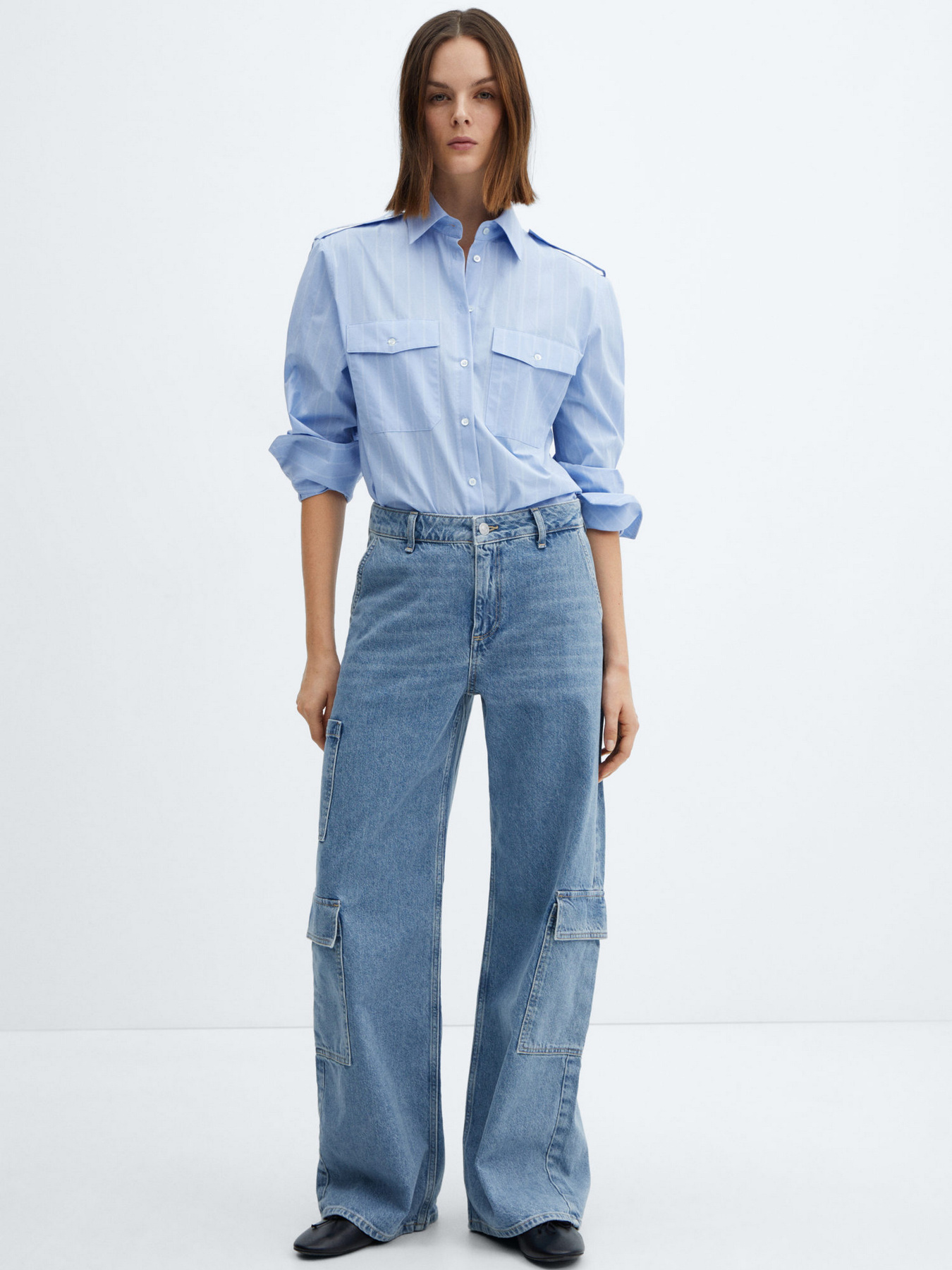 Джинсы MANGO Cargo модель 67094062_TM Фото