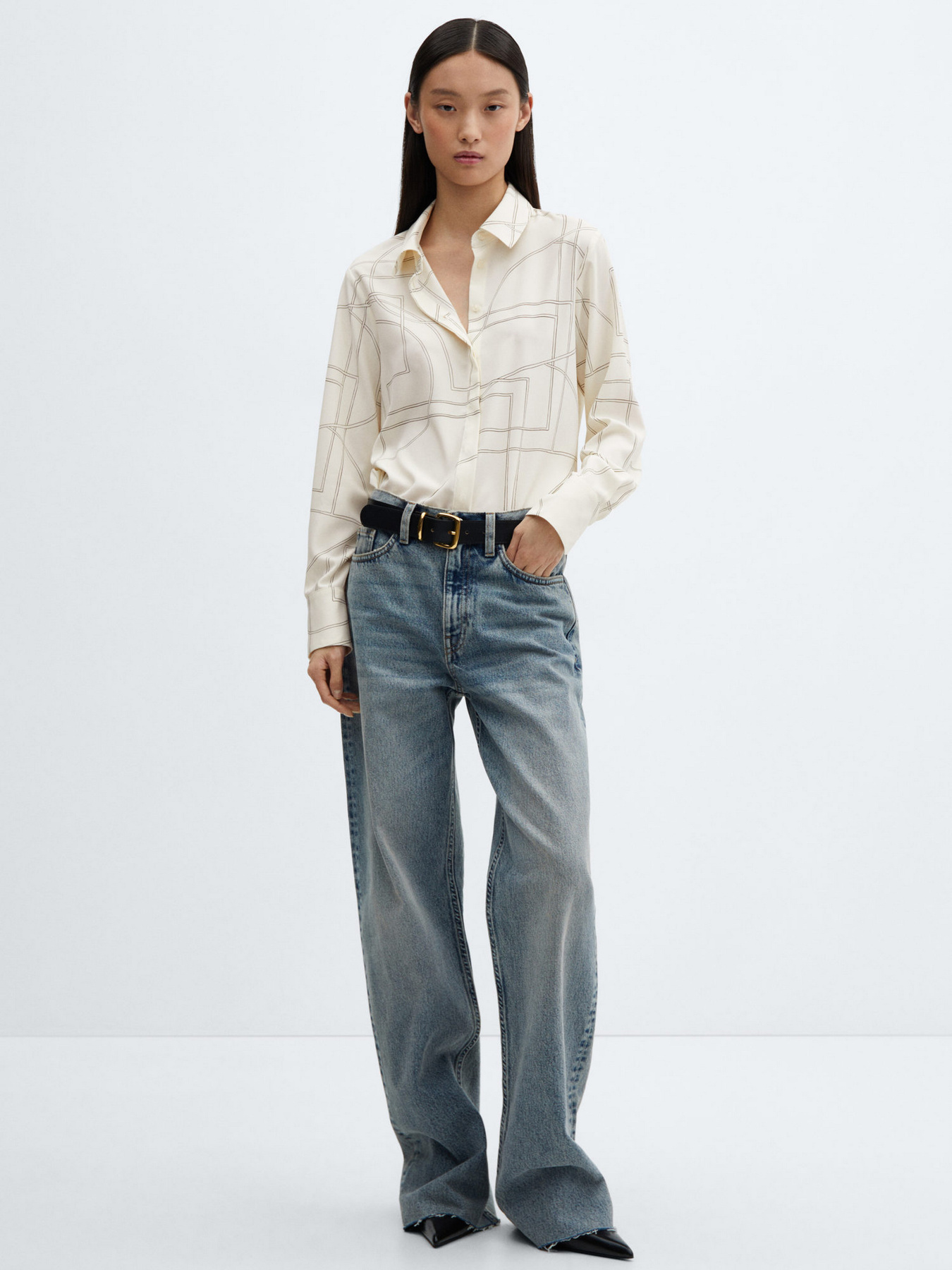 Сорочки MANGO Basic модель 67020435_5 Фото