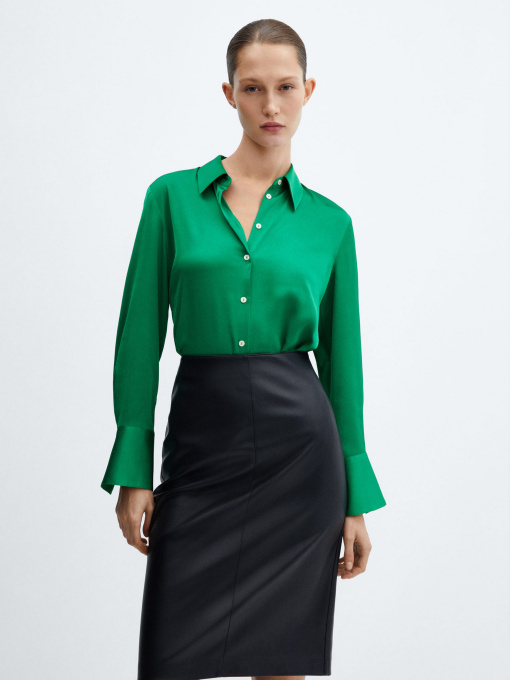 Рубашки MANGO Ideale модель 67034044_43 Фото