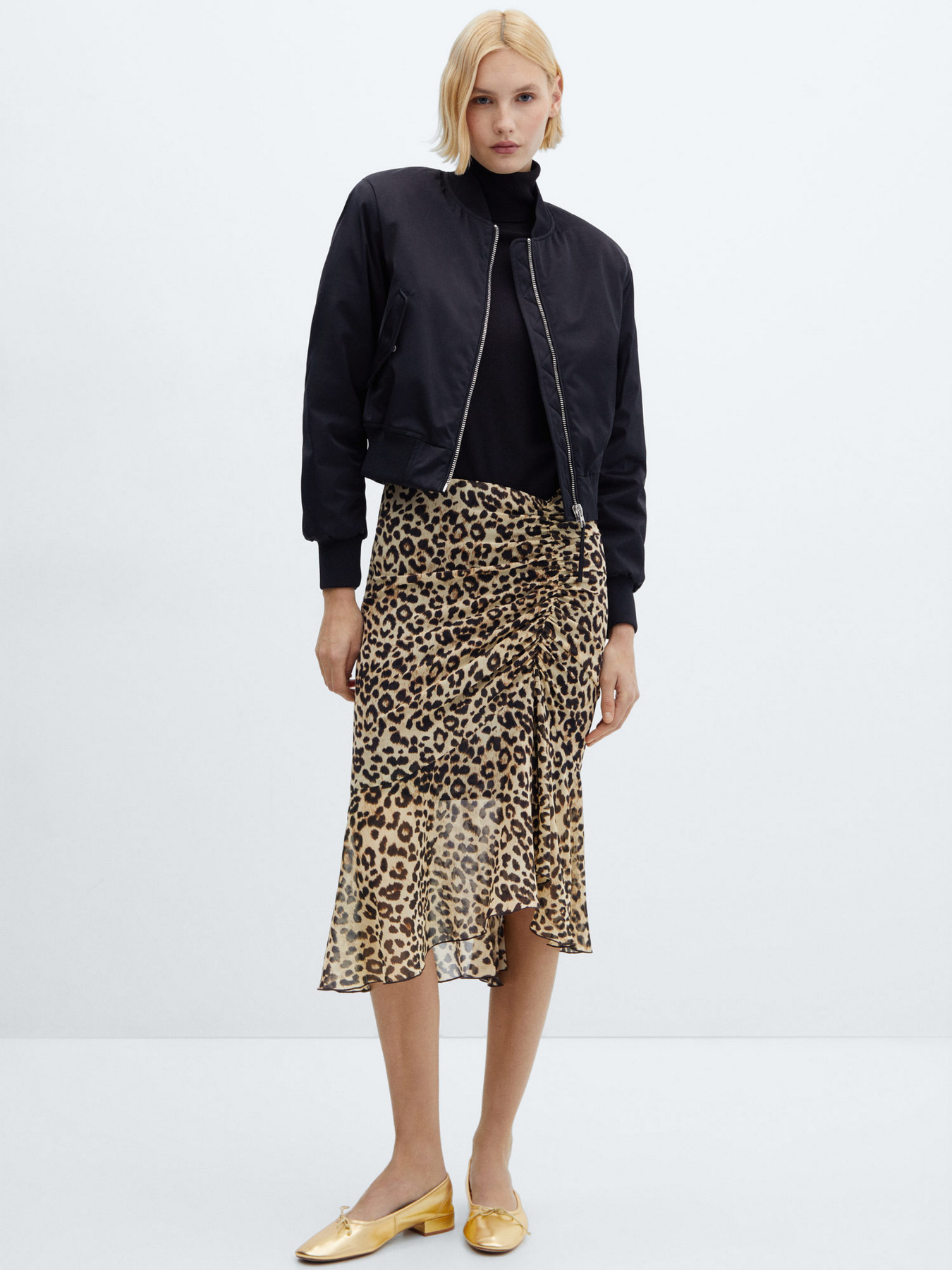 Юбки MANGO LEO модель 67084029_99 Фото