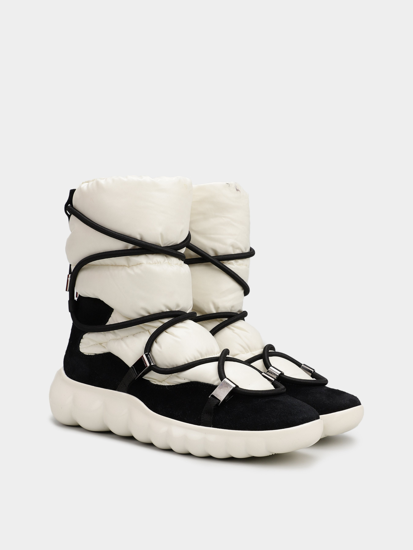 Ботинки и сапоги Moncler модель 12112101_білий з чорним Фото