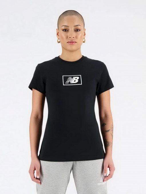 Футболки и поло New Balance Essentials Jersey Athletic Fit модель WT33515BK Фото