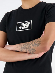 Футболки и поло New Balance Essentials Jersey Athletic Fit модель WT33515BK Фото