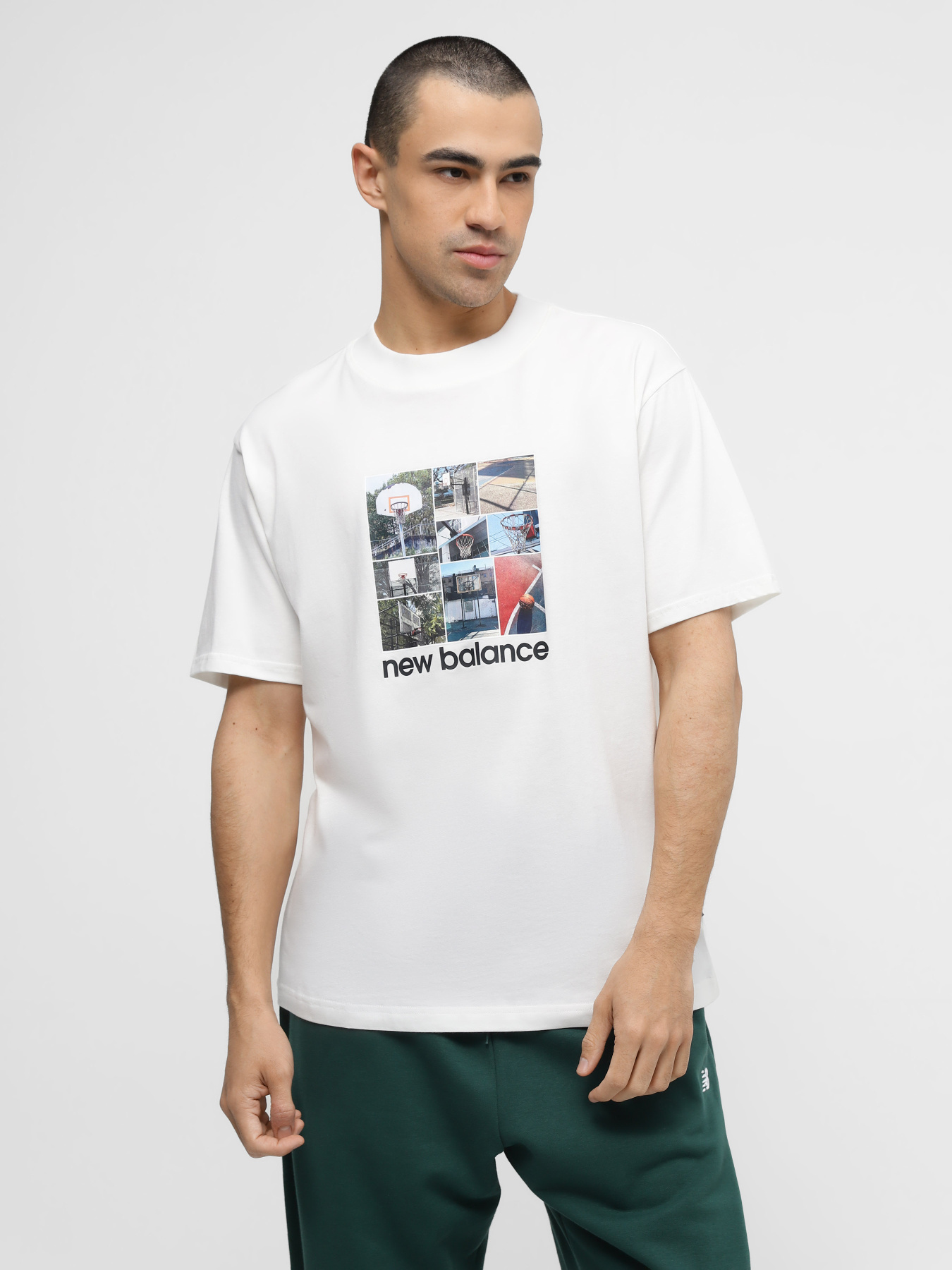 Футболки и поло New Balance HOOPS GRAPHIC модель MT41598SST Фото