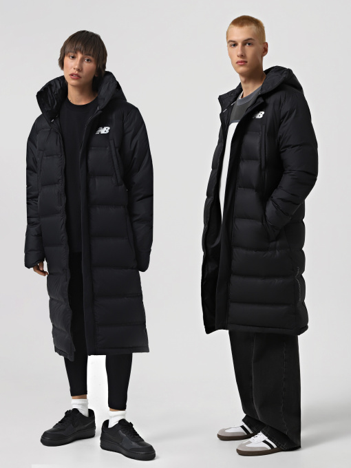 Куртки и дубленки New Balance BENCH LONG DOWN модель MJ231054BK Фото