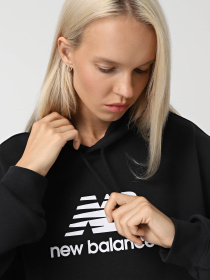 Худі та світшоти New Balance ESSENTIALS FLEECE модель WT41506BK Фото