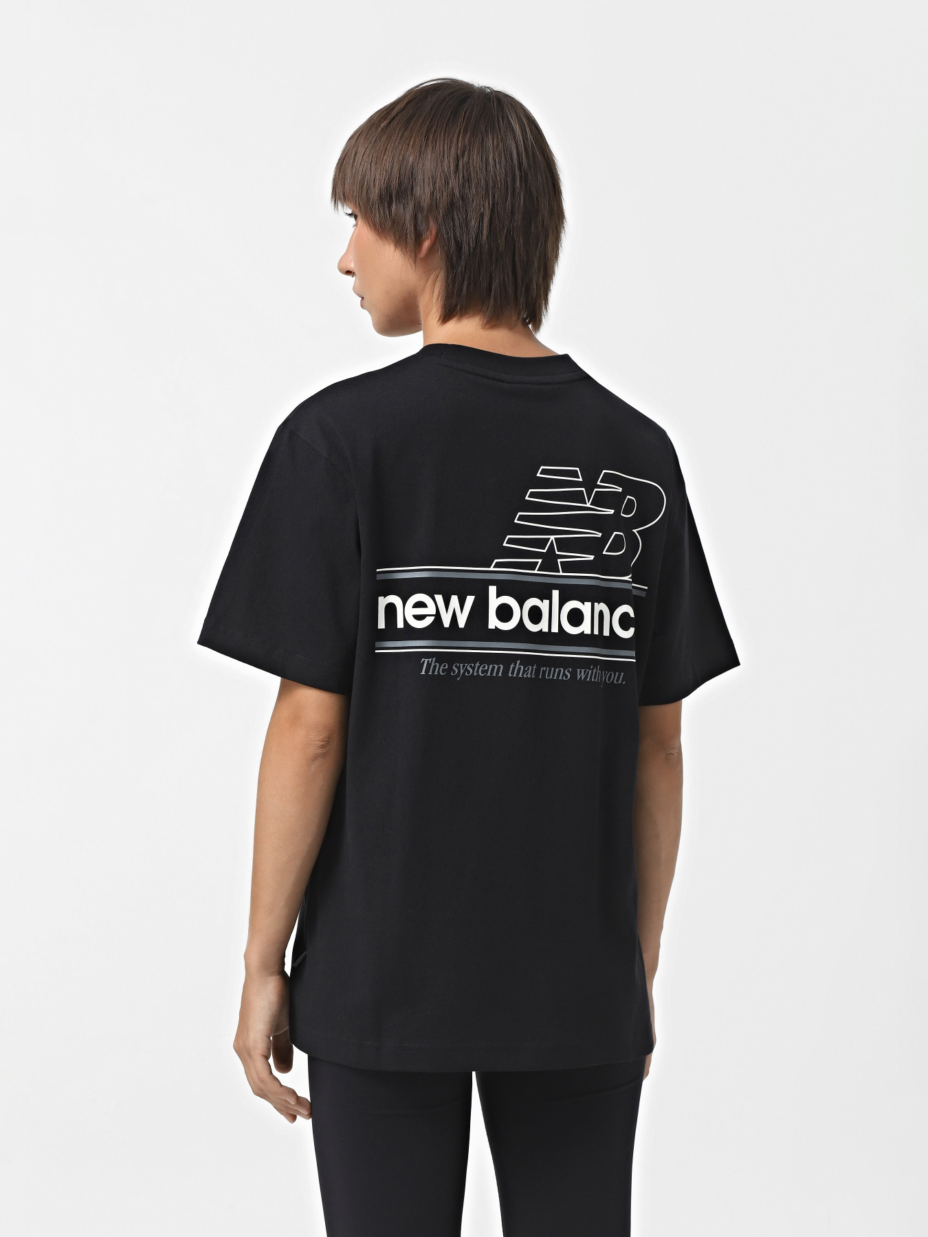 Футболки и поло New Balance ATHLETICS RELAXED SYSTEM модель WT43550BK Фото