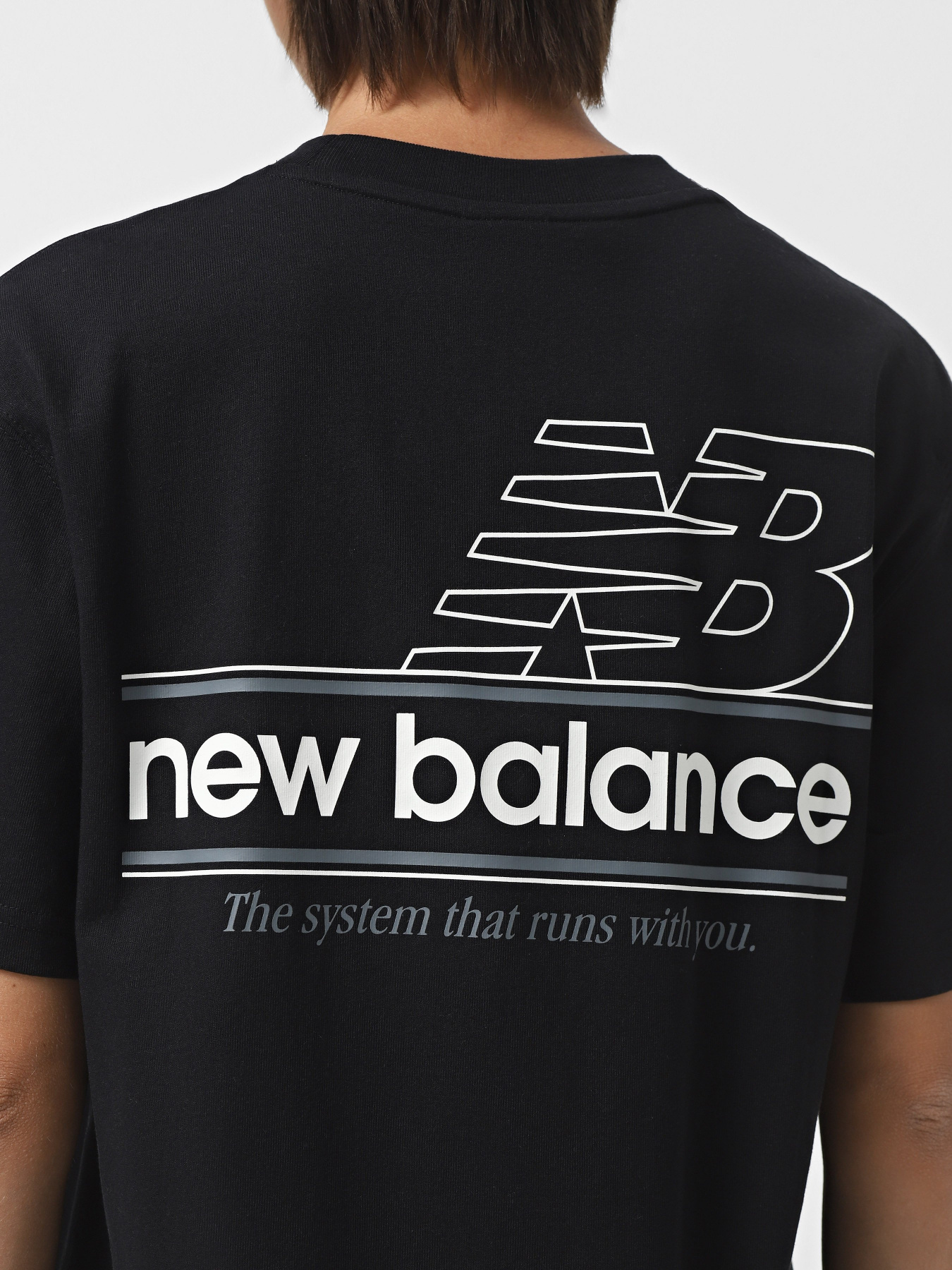 Футболки и поло New Balance ATHLETICS RELAXED SYSTEM модель WT43550BK Фото