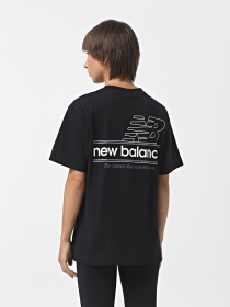 Футболки и поло New Balance ATHLETICS RELAXED SYSTEM модель WT43550BK Фото