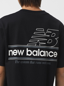 Футболки и поло New Balance ATHLETICS RELAXED SYSTEM модель WT43550BK Фото