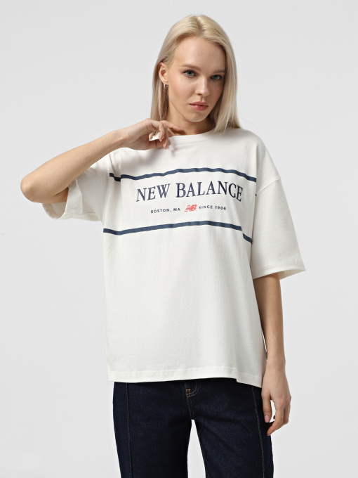 Футболки и поло New Balance SMALL LOGO модель WT51910SST Фото