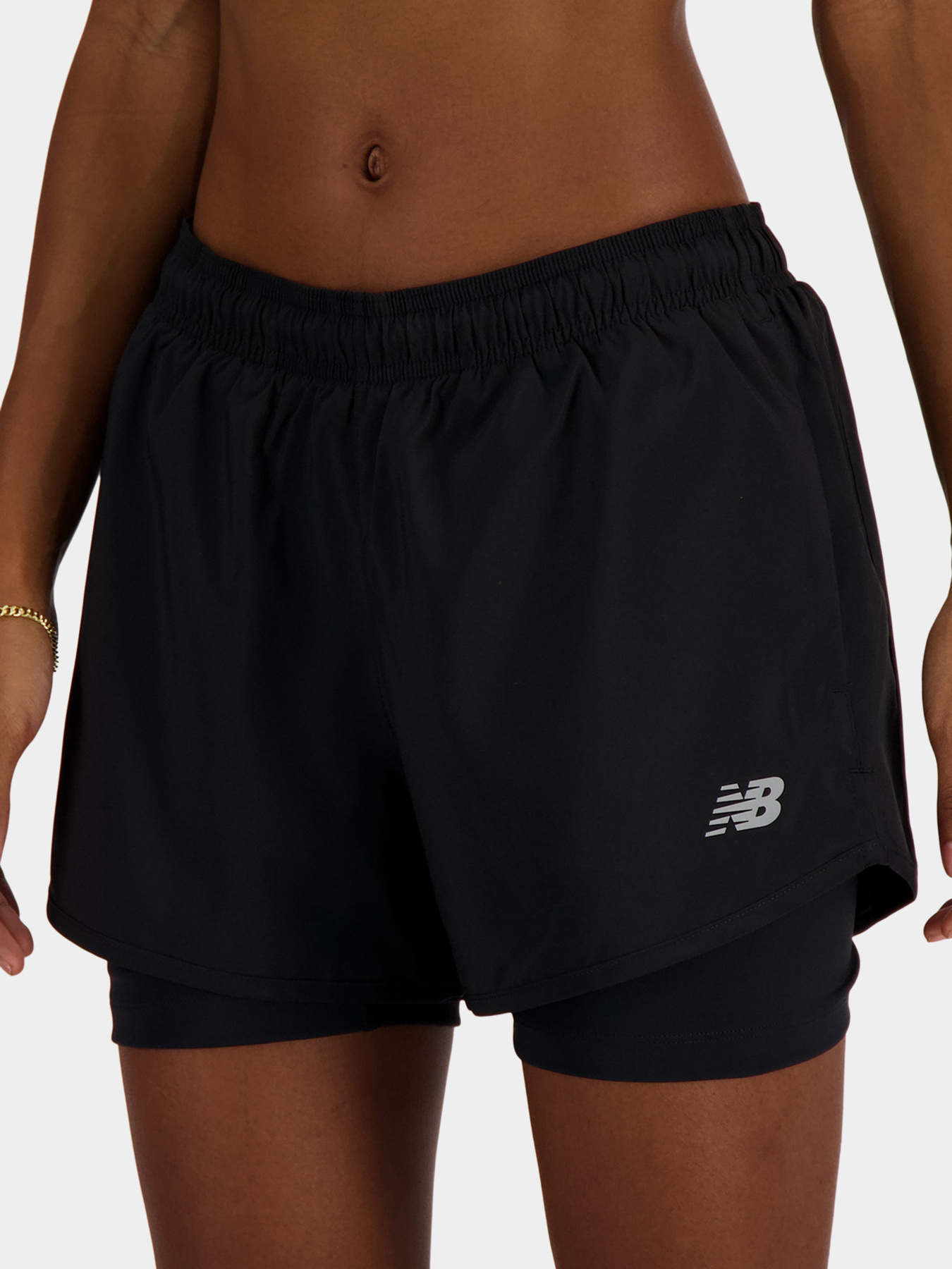 Шорти New Balance ESSENTIALS 2IN1 модель WS41225BK Фото