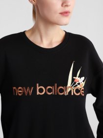 Худі та світшоти New Balance Essentials Botanical Crew модель WT11510BK Фото