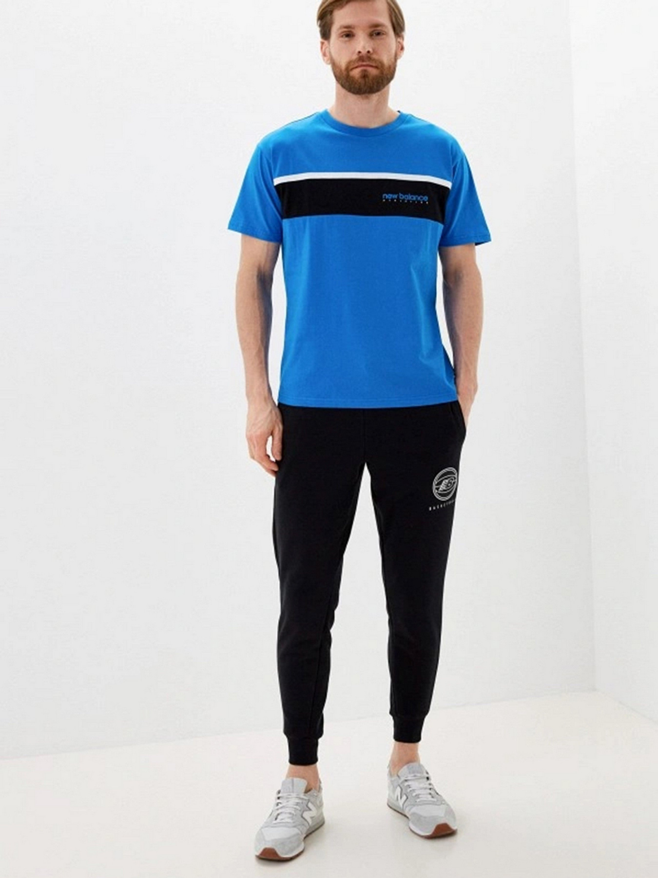 Штани New Balance Hoops Essential модель MP13583BK Штани New Balance Hoops Essential модель MP13583BK Фото