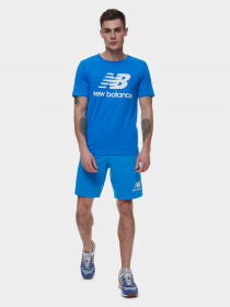 Шорти New Balance Essentials Stacked Logo модель MS03558SBU Фото