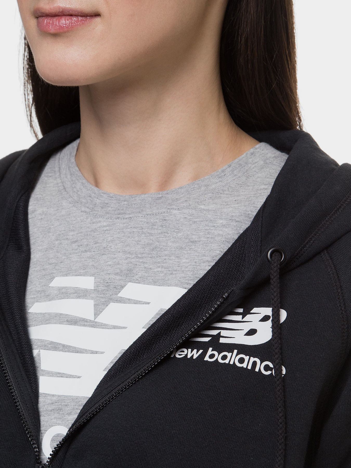 Худі та світшоти New Balance NB Essentials FZ Hoodie модель WJ03530BK Худі та світшоти New Balance NB Essentials FZ Hoodie модель WJ03530BK Фото