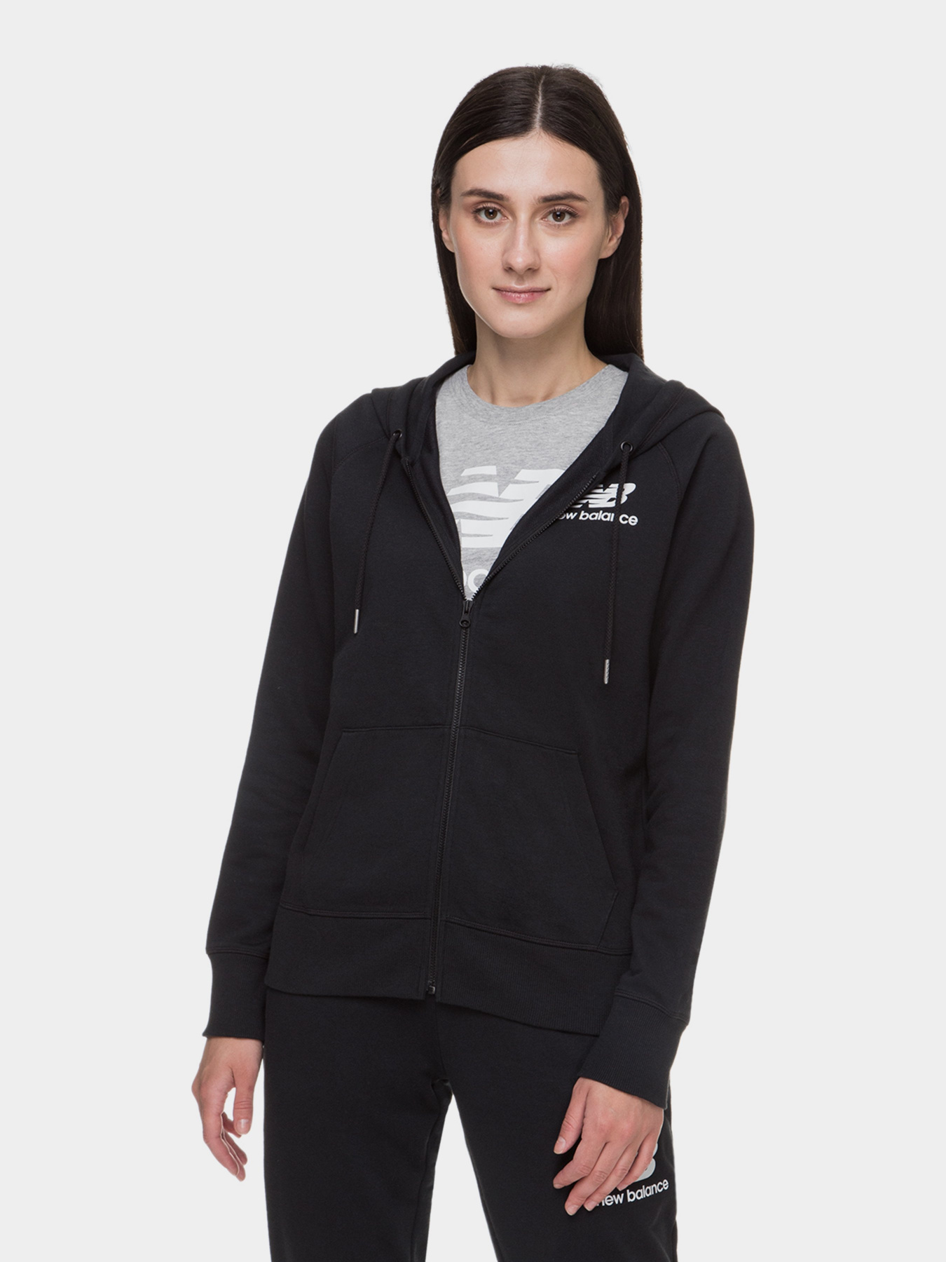 Худі та світшоти New Balance NB Essentials FZ Hoodie модель WJ03530BK Худі та світшоти New Balance NB Essentials FZ Hoodie модель WJ03530BK Фото