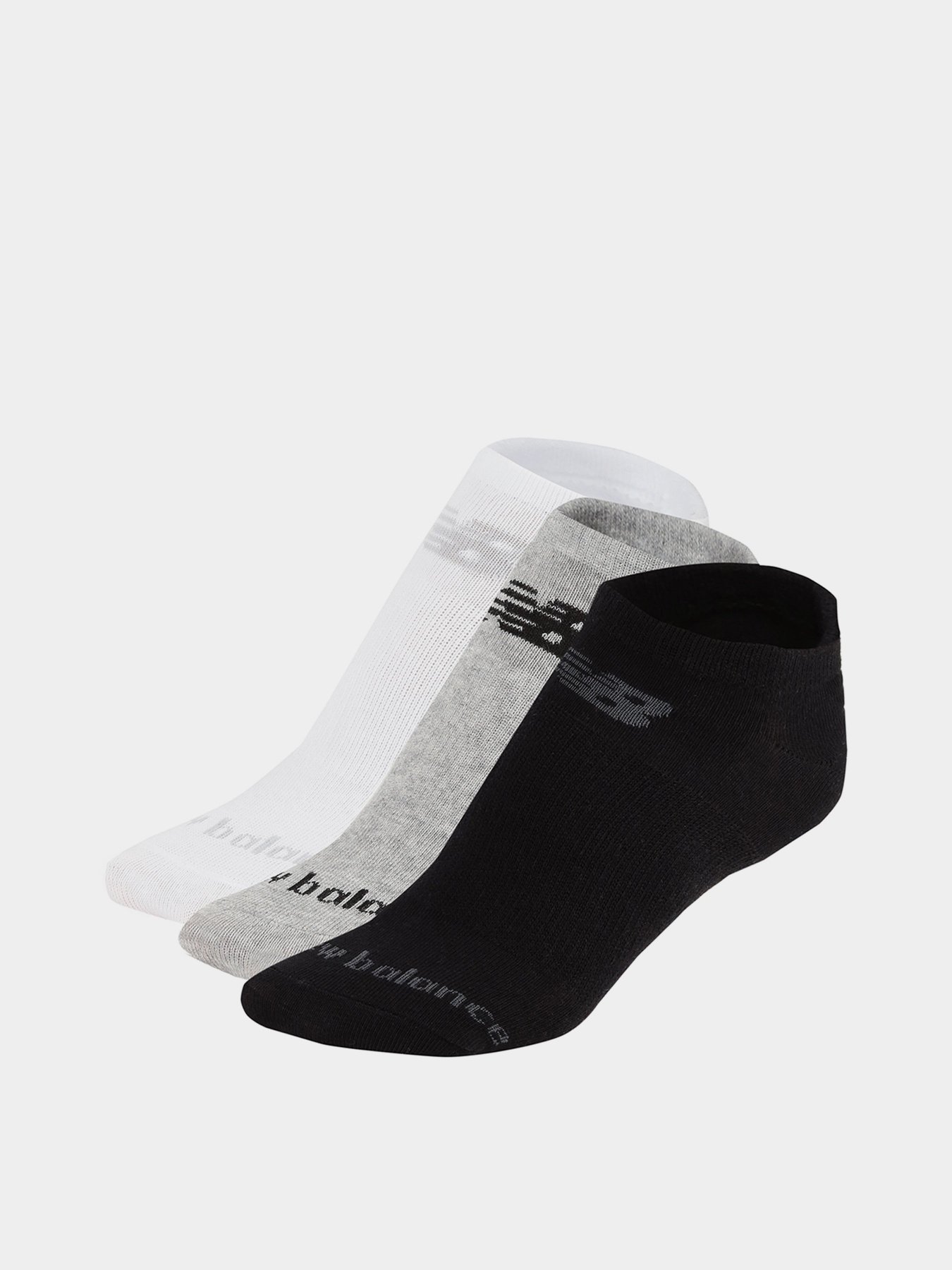 Носки и гольфы New Balance Prf Cotton Flat Knit No Show 3 Pair модель LAS95123WM Фото