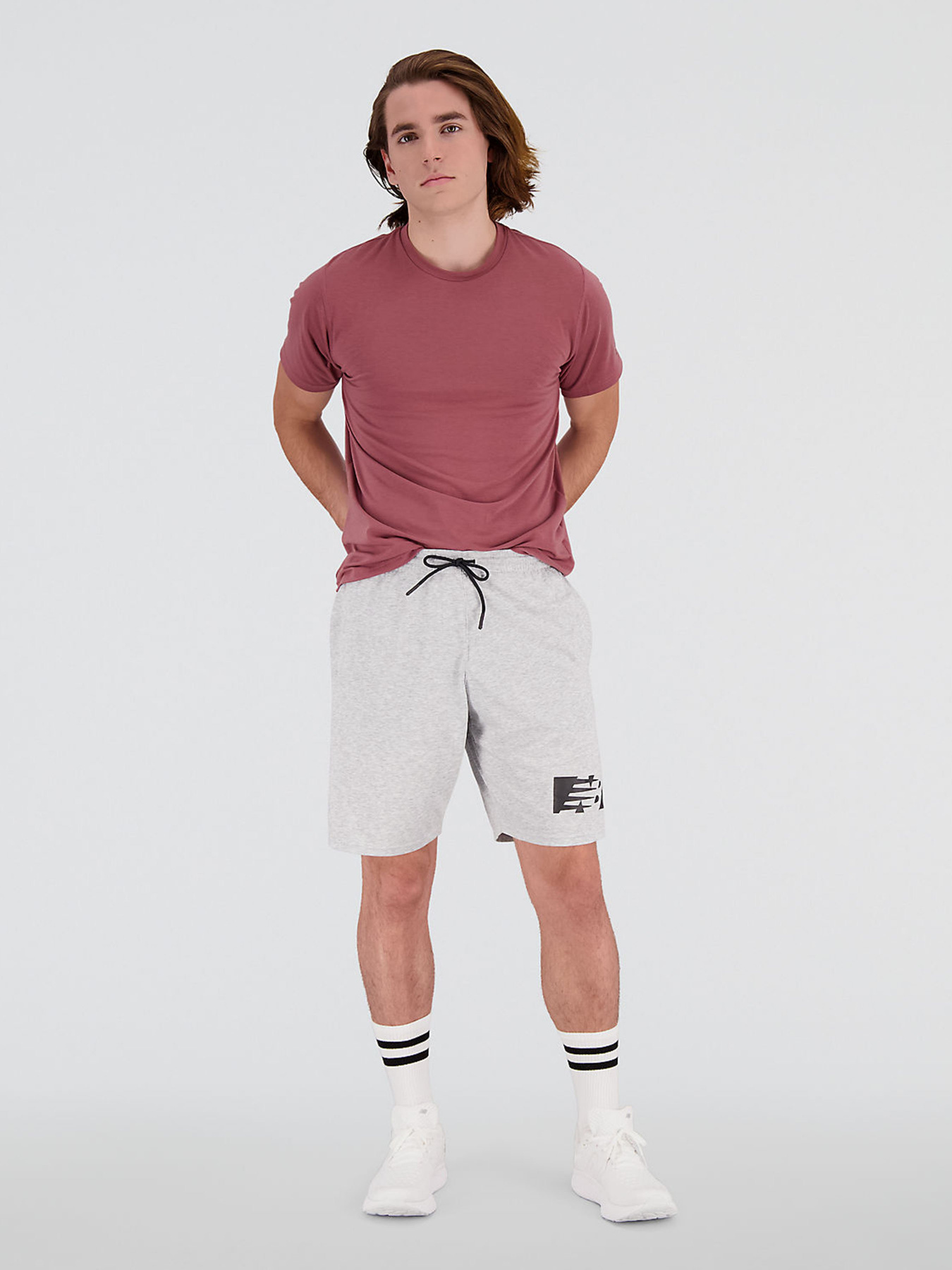 Шорти New Balance Heathertech модель MS21073AG Шорти New Balance Heathertech модель MS21073AG Фото