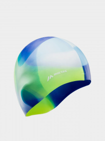 Шапочка для плавания Martes модель MULTISILI-GREEN/BLUE Фото
