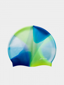Шапочка для плавания Martes модель MULTISILI-GREEN/BLUE Фото