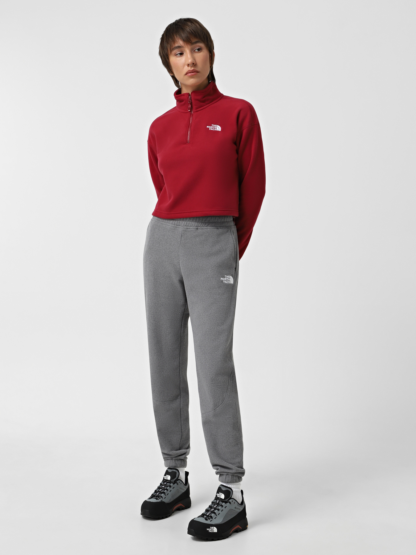 Худі та світшоти The North Face 100 Glacier Cropped 1/4 Zip Fleece модель NF0A855N1IX1 Фото