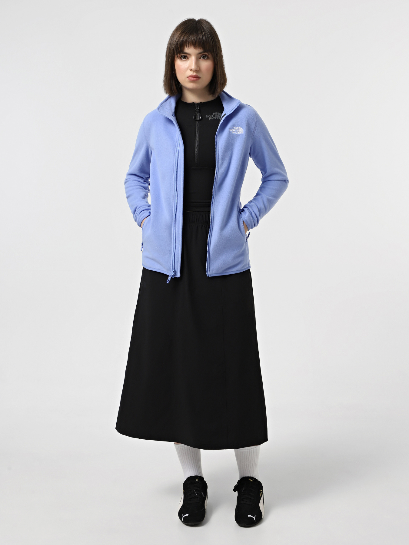 Худи и свитшоты The North Face 100 Glacier Full-Zip Fleece модель NF0A855O0YI1 Фото