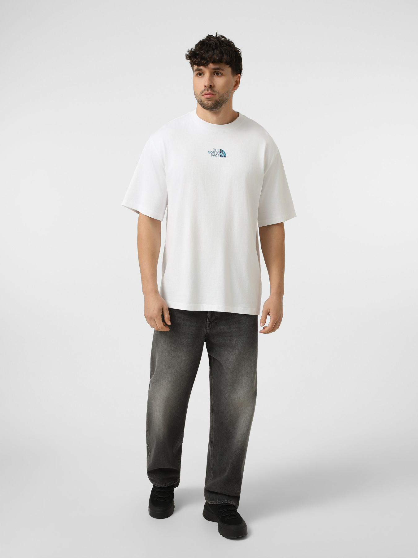 Футболки і поло The North Face M LIQUID LOGO OVERSIZE SHORT S модель NF0A8G9UFN41 Фото