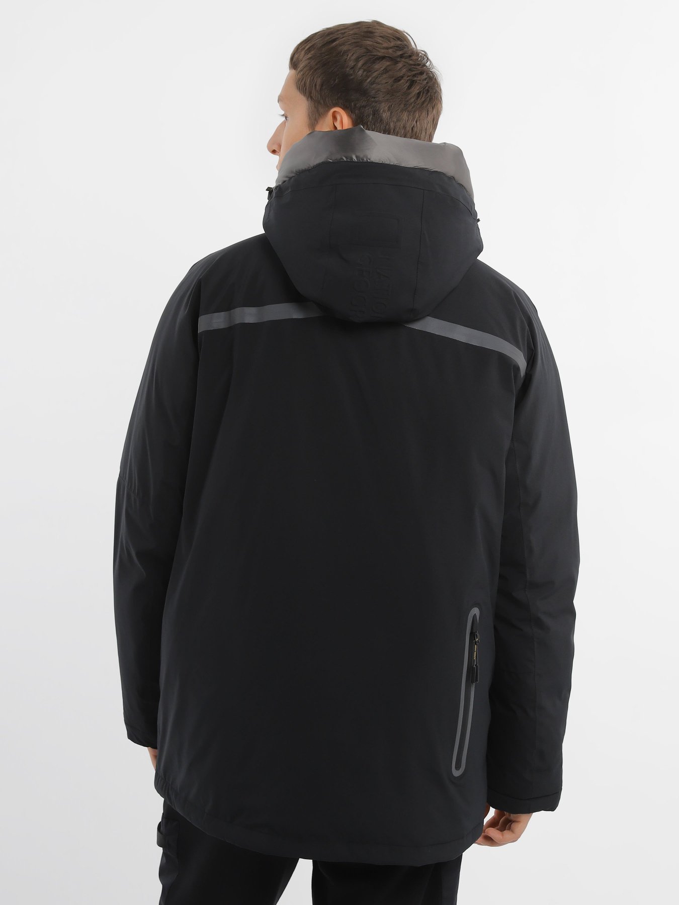 Куртки та дублянки National Geographic Iconic Explorer Hooded модель M121-01-530_чорний Фото
