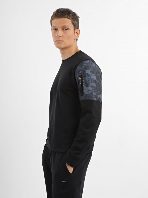 Худи и свитшоты National Geographic Advanced Foundation Crew Neck модель M121-02-555_чорний Фото