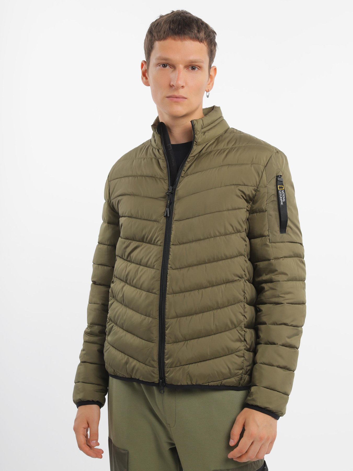 Куртки та дублянки National Geographic No Goose Puffer модель M221-01-121_оливковий Куртки та дублянки National Geographic No Goose Puffer модель M221-01-121_оливковий Фото