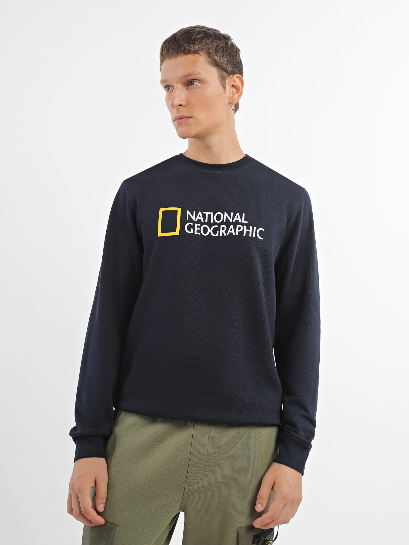 Худи и свитшоты National Geographic Foundation Big Logo Crew модель M999-02-814_синій Фото