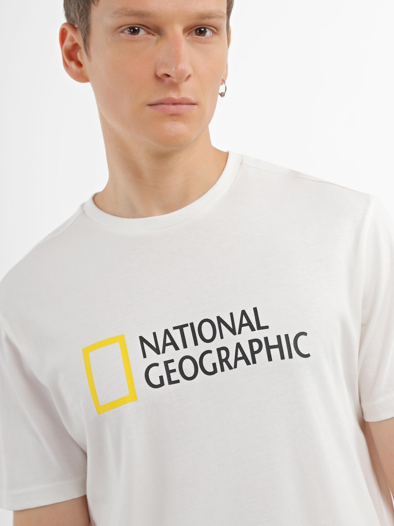 Футболки и поло National Geographic Foundation Big Logo модель M999-03-821_білий Фото