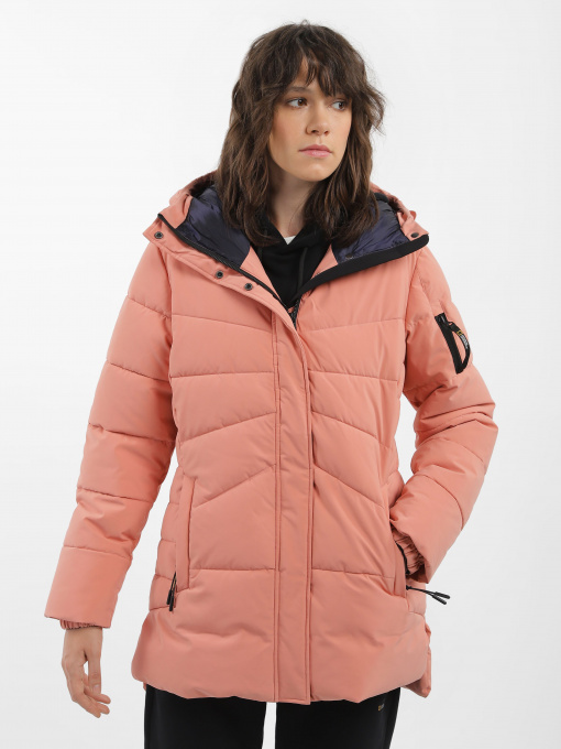 Куртки та дублянки National Geographic Premium Flow Hooded модель W121-01-619_рожевий Фото