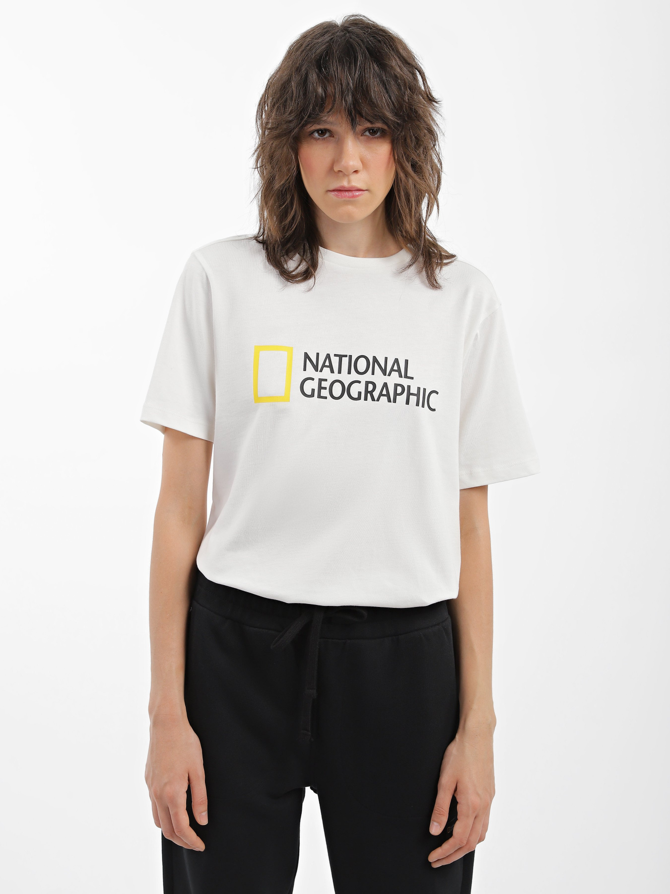 Футболки и поло National Geographic Foundation Big Logo модель W999-03-921_білий комб. Фото